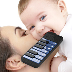 Industrial design of baby biting glue